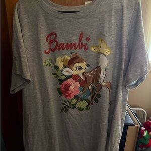 Woman’s NWT Disney’s Bambi grey tshirt